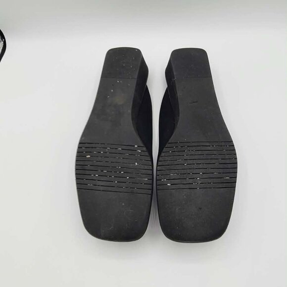 Salvatore Ferragamo Black Microfiber Mules size 8B - Picture 6 of 13